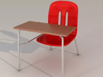 School Chair 3D model