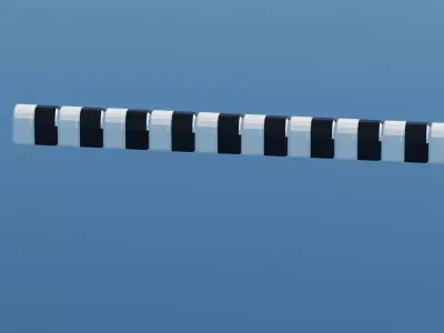 Road-side protection Kebbles Free low-poly 3D model