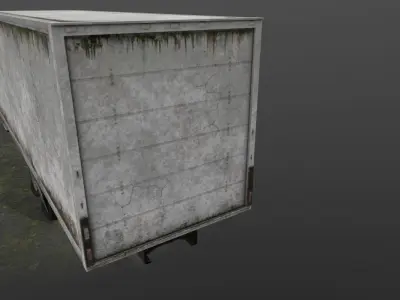  Old Truck 02 Low-poly 3D model