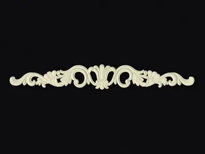 Central decor ornament for furniture 3D model 259