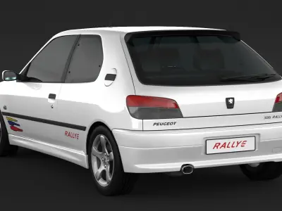 Peugeot 306 Rallye 3D model