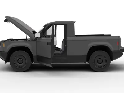 Slate Truck EV 2027 HQ 3d model 3D model