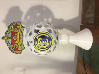 Real Madrid fanlamp - 3D printed Free 3D print model