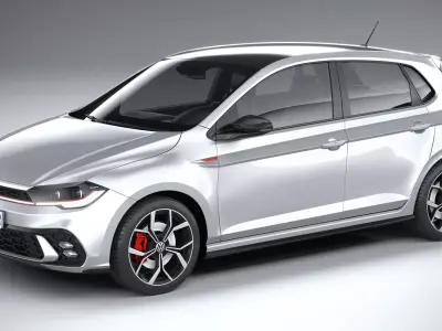 Volkswagen Polo GTI 2022 3D model