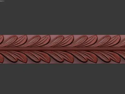3D Carved molding model 3D model