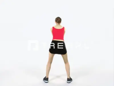 Aspiration 15G Digging Sports Woman Low-poly 3D model