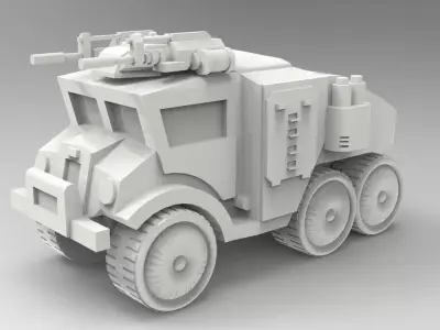 Cars - armored truck 3D print model