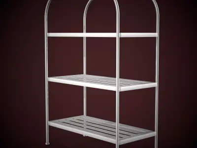 Furniture Outdoor storages Storage Plant Stand Low-poly 3D model