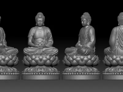 Amitabha Buddha  3D print model