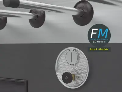 Foosball table football 2 3D model