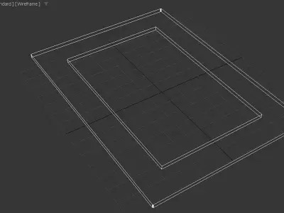 Painting Frame 3 Low-poly 3D model