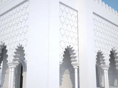 Mausoleum of Mohammed V 3D 3D model