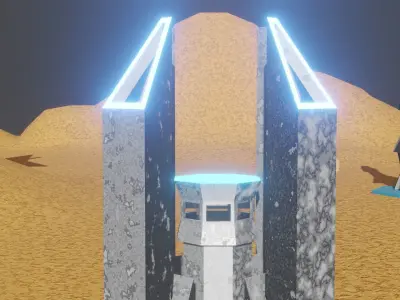 The mars base project  pack  low-poly 3D model Low-poly 3D model