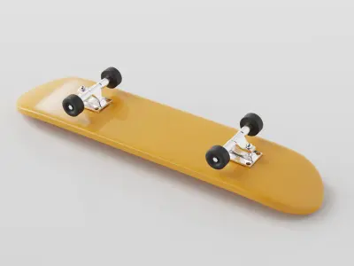 Skateboard Low-poly 3D model