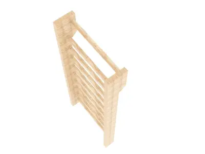 Gym Wall Bars 3D model