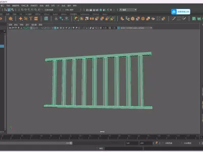 wooden fence Free 3D model purchase