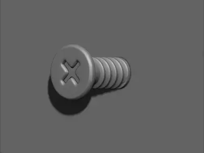 Screw Wall Hook 3D print model