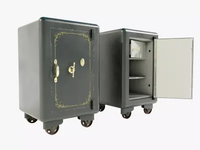 Vintage Safe 3D model