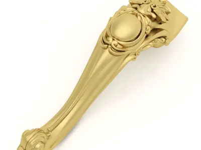 Cnc Furniture Leg 1 3D model