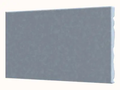 Uncut Cobblestone Wall Geometry 3D model