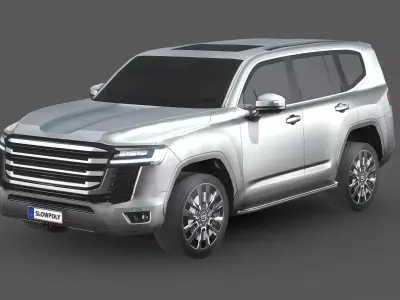 Toyota Land Cruiser 300 Low-poly 3D model