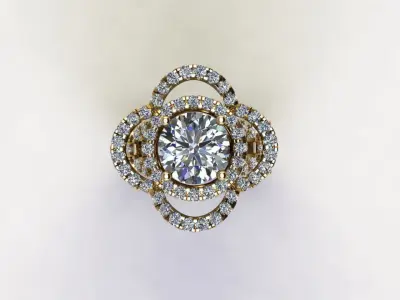 R247 thialand ring jewelry cad file 3D model