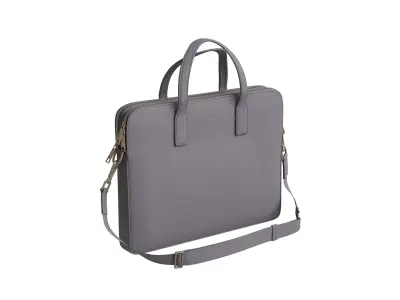 Luxury Blue Leather Hand Bag 3D model