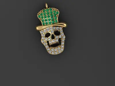 Skull - Pendant 3D print model