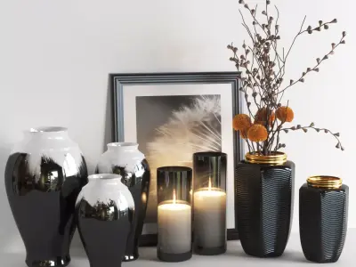 set330 dandelion candle 3D model