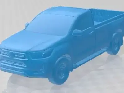 Toyota Hilux Regular Cab 2021 Printable Car 3D print model