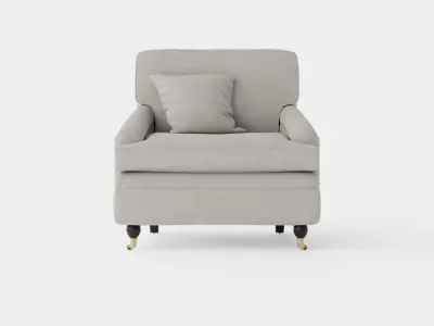 Howard armchair sand Low-poly 3D model