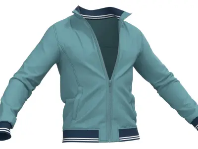 Sport Jacket - Marvelous Designer 3D model