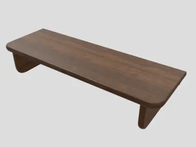 Wall Shelf 2 Low-poly 3D model