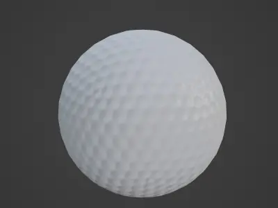 Golf Ball Set Low-poly 3D model
