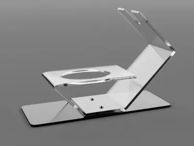 Wine bottle display Low-poly 3D model