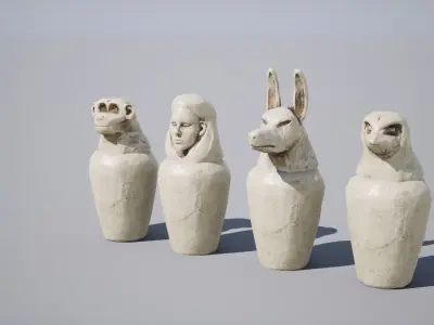 Canopy Vase Low-poly 3D model