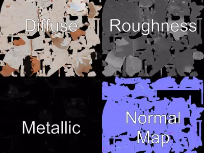 Elegant White Maternity Dress model pack Low-poly 3D model