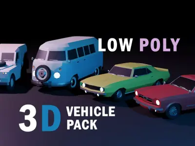 Vintage Cars  3D Model Collection 3D Model Pack