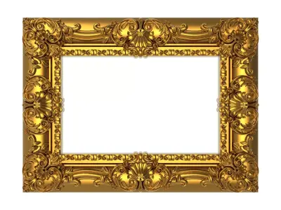 carved frame 3D model 50