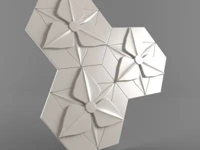 Decorative plaster - 03 Free 3D model