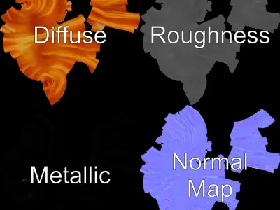 Realistic Croissant Model Pack Low-poly 3D model