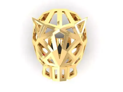 Panther Skeleton RING 3D print model