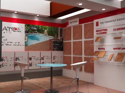  Booth Exhibition Stand a104 3D model