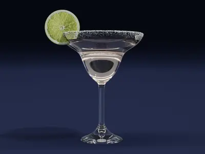 Drink Glass - Margarita Cocktail 3D model