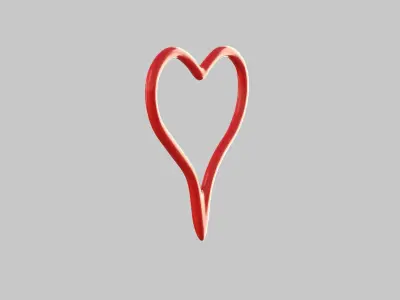 Heart icon v 14 3D model