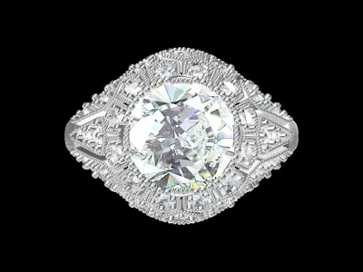 Wedding Ring  3D print model 28