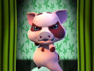 Thicker Pig 3D model