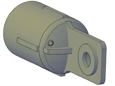 18 Inch Pipeline Pull Head Pull-In Head 3D print model