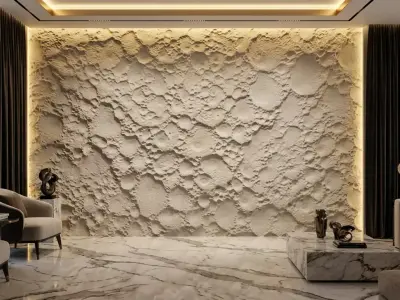  Stone Relief Panel wall decor set mural STL CNC 289 3D model