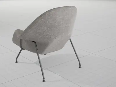 Eero S Womb Chair UE4 Low-poly 3D model